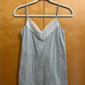 LOFT Heather Gray & Striped Camis